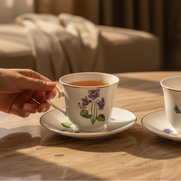Tea Cup and Saucer Set 12 Pcs | Tarang | Ichkan Roots ICHKAN by Day To Day