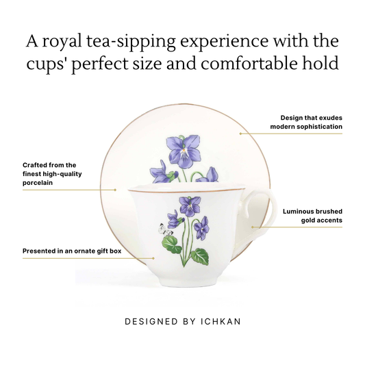 Tea Cup and Saucer Set 12 Pcs | Tarang | Ichkan Roots