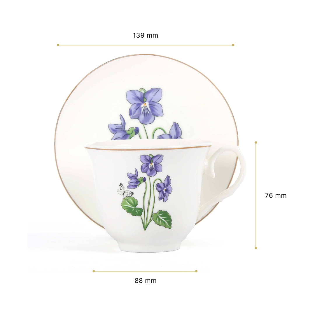 Tea Cup and Saucer Set 12 Pcs | Tarang | Ichkan Roots