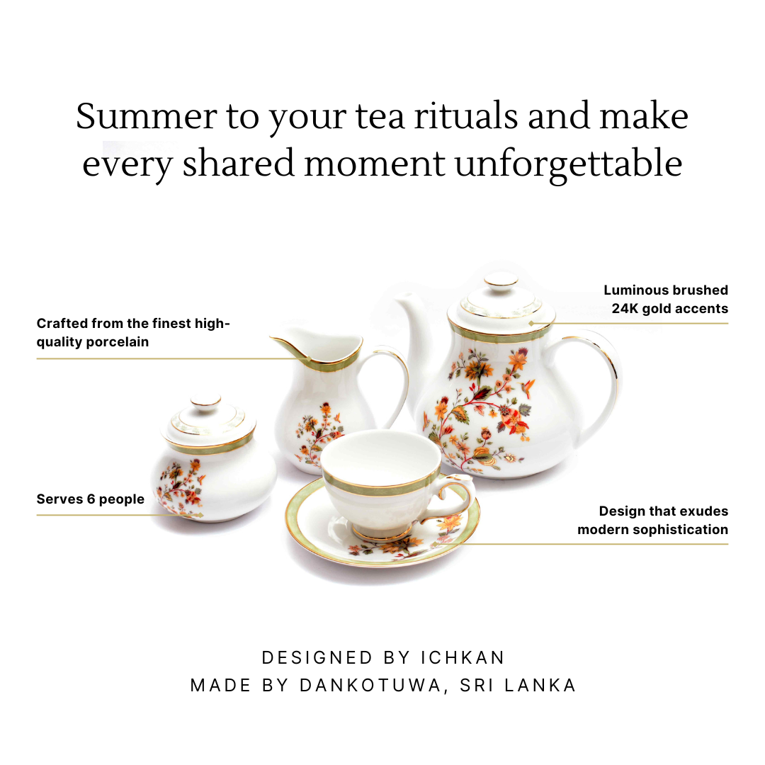 Tea Set 17 pc | Green | Bloom ICHKAN