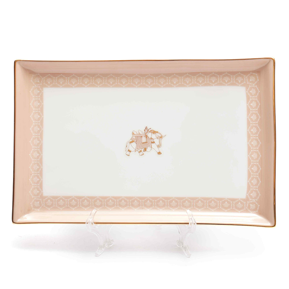 Rectangle Snack Tray/Platter Large | Peach | Peach Legacy ICHKAN