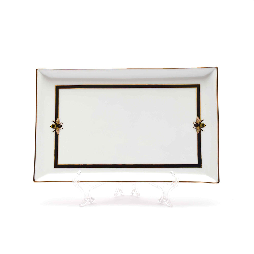 Rectangle Snack Tray/Platter Large | Black | Bee ICHKAN