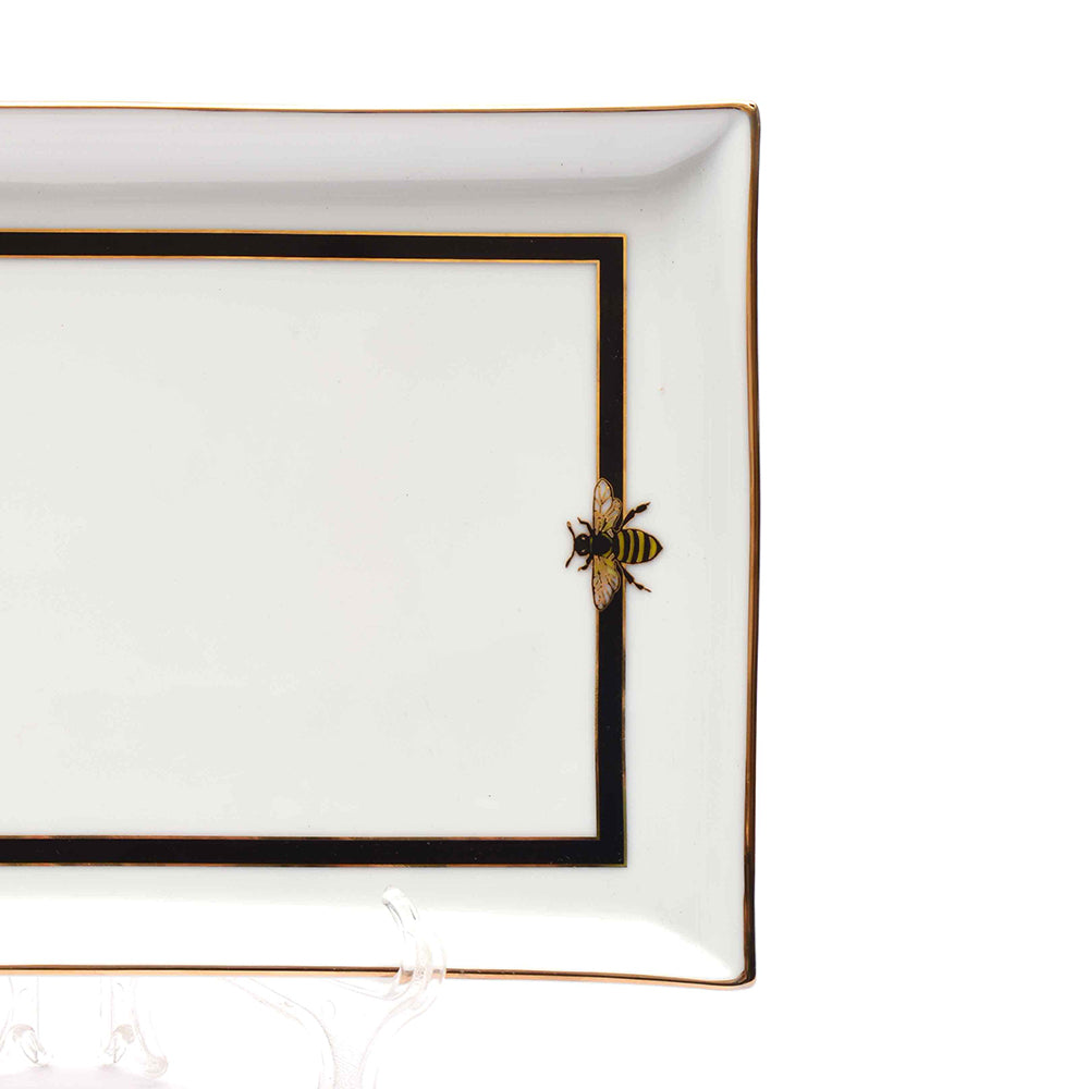 Rectangle Snack Tray/Platter Large | Black | Bee ICHKAN