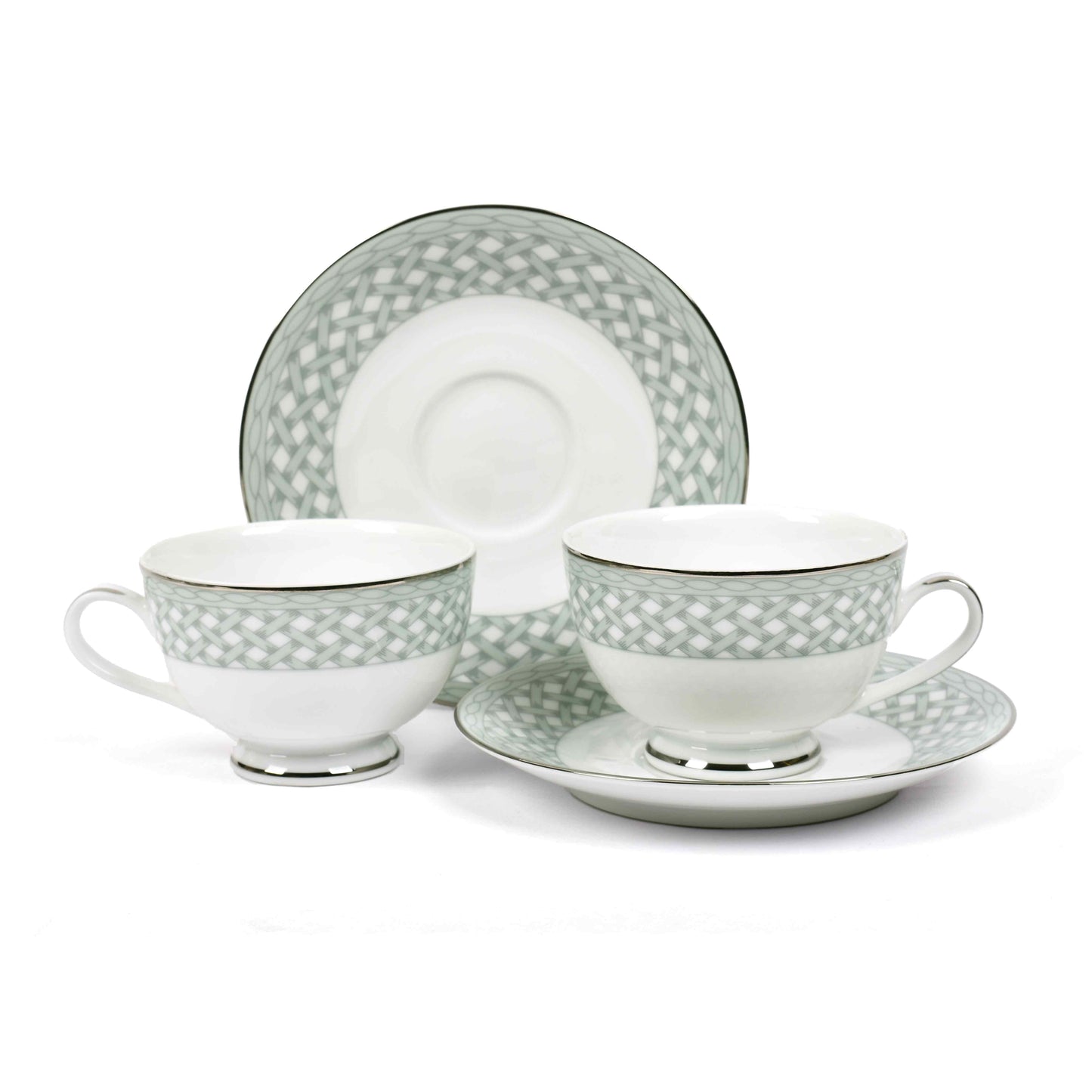 Dankotuwa Sri Lanka Tea Cup & Saucer 12pc | Blue | Valera ICHKAN
