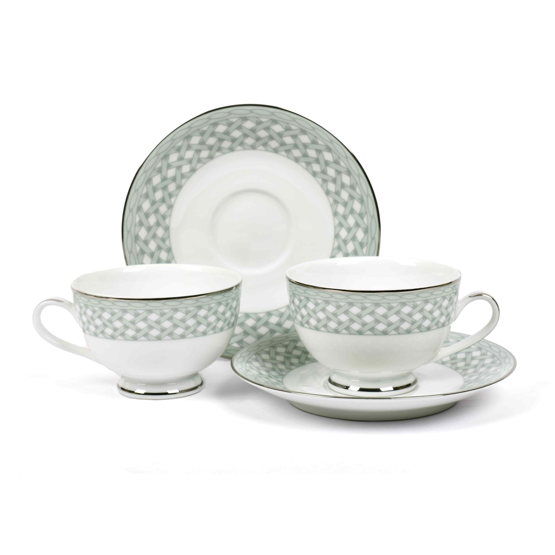 Dankotuwa Sri Lanka Tea Cup & Saucer 12pc | Blue | Valera ICHKAN