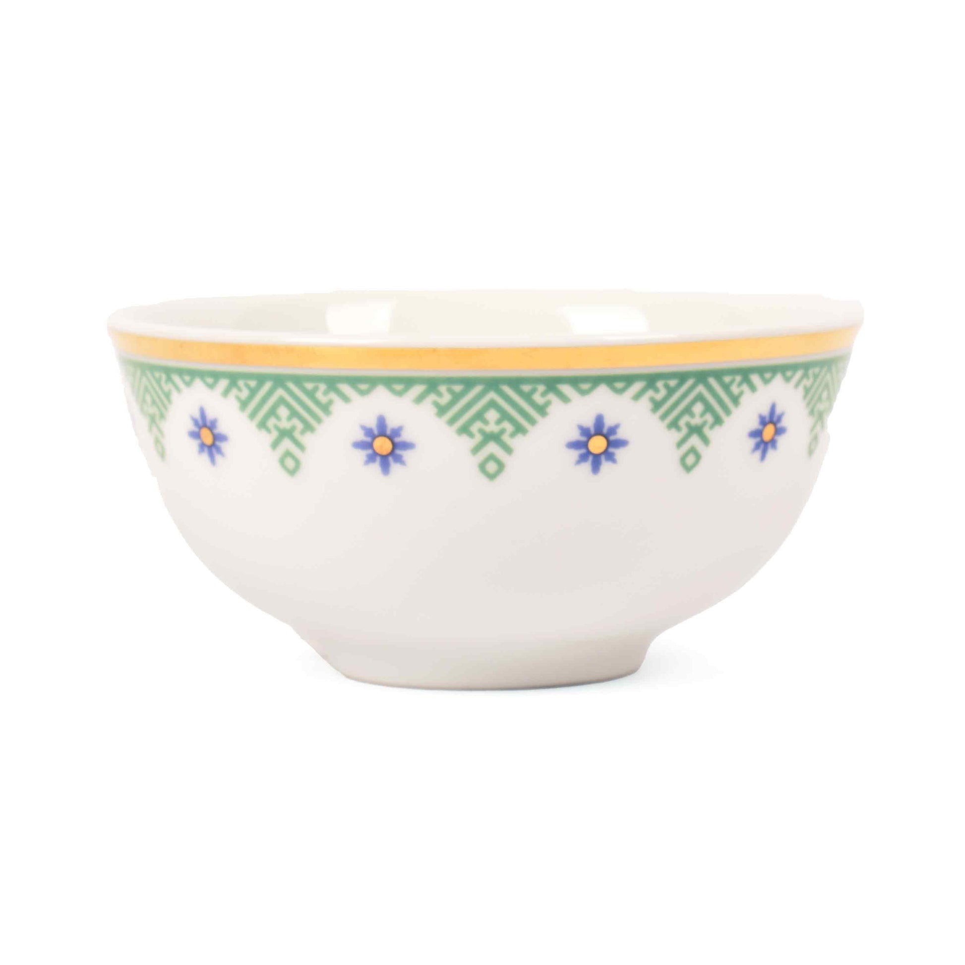 33 pc Dankotuwa Sri Lanka Dinner set | Green | Isabella Gold ICHKAN