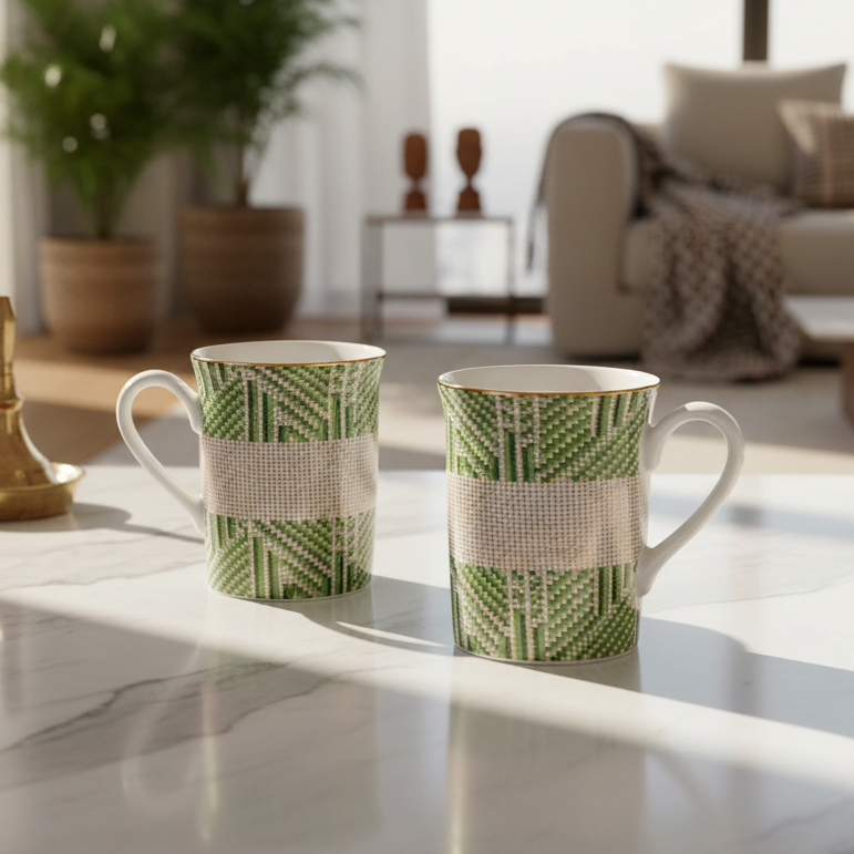 Classic Coffee Mug Set of 2 | Green | Verde ICHKAN by Day To Day