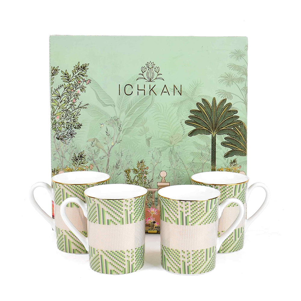Classic Coffee Mug Set of 4 | Green | Verde ICHKAN by Day To Day