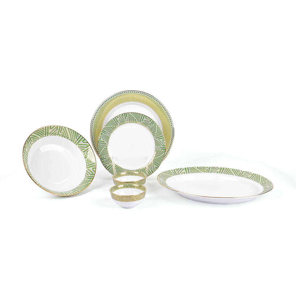 21 pc Dinner set | Green | Verde ICHKAN by Day To Day