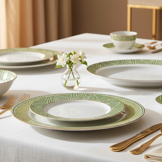 21 pc Dinner set | Green | Verde ICHKAN by Day To Day