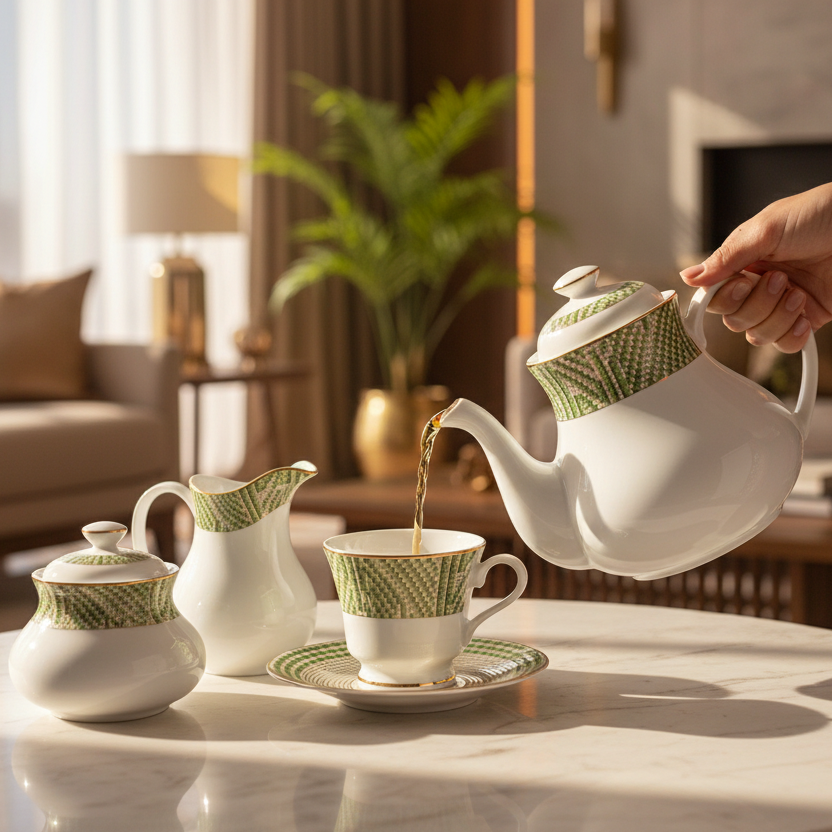 Tea Set 17 Pcs | Green | Verde ICHKAN by Day To Day