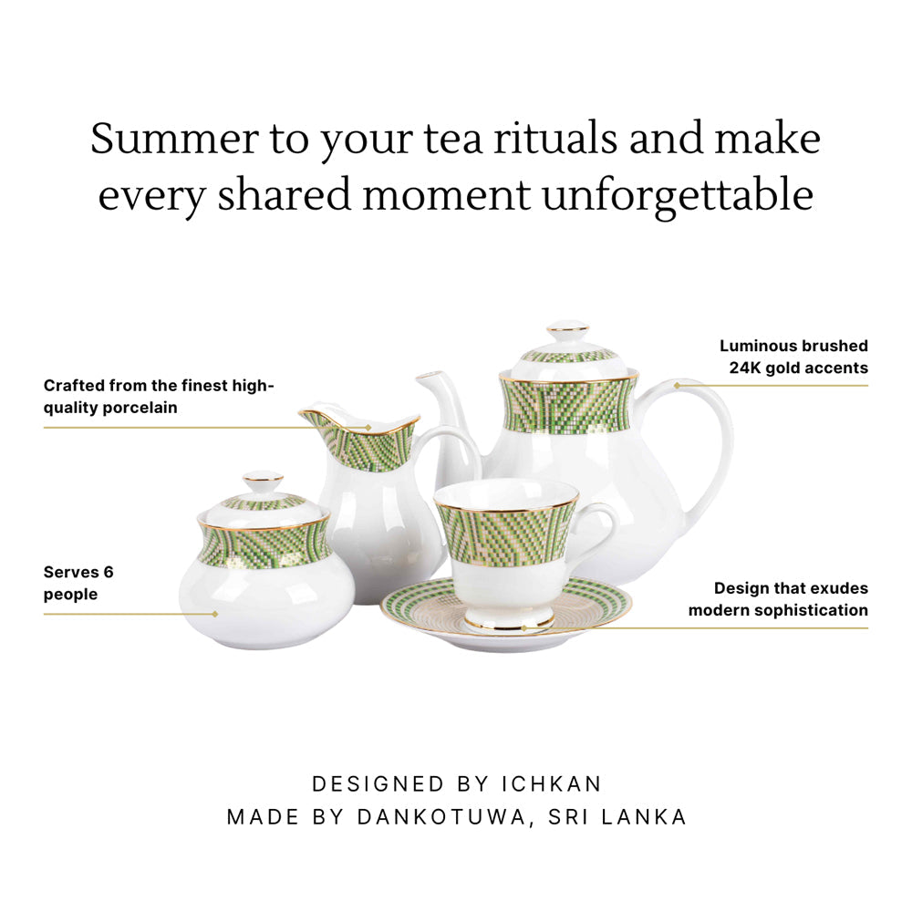 Tea Set 17 Pcs | Green | Verde ICHKAN by Day To Day