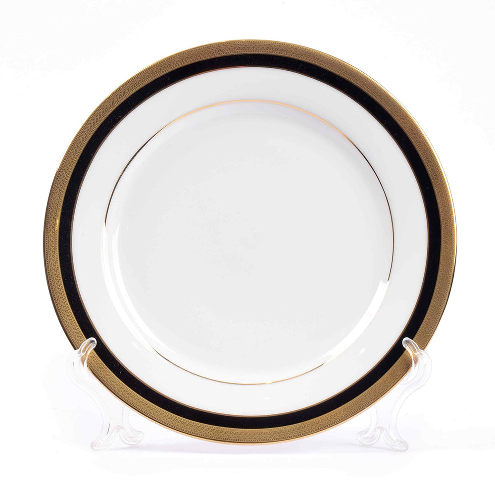 Porcelain Dinner Set 41pc | Black Gold | Vienna Blue ICHKAN by Day To Day