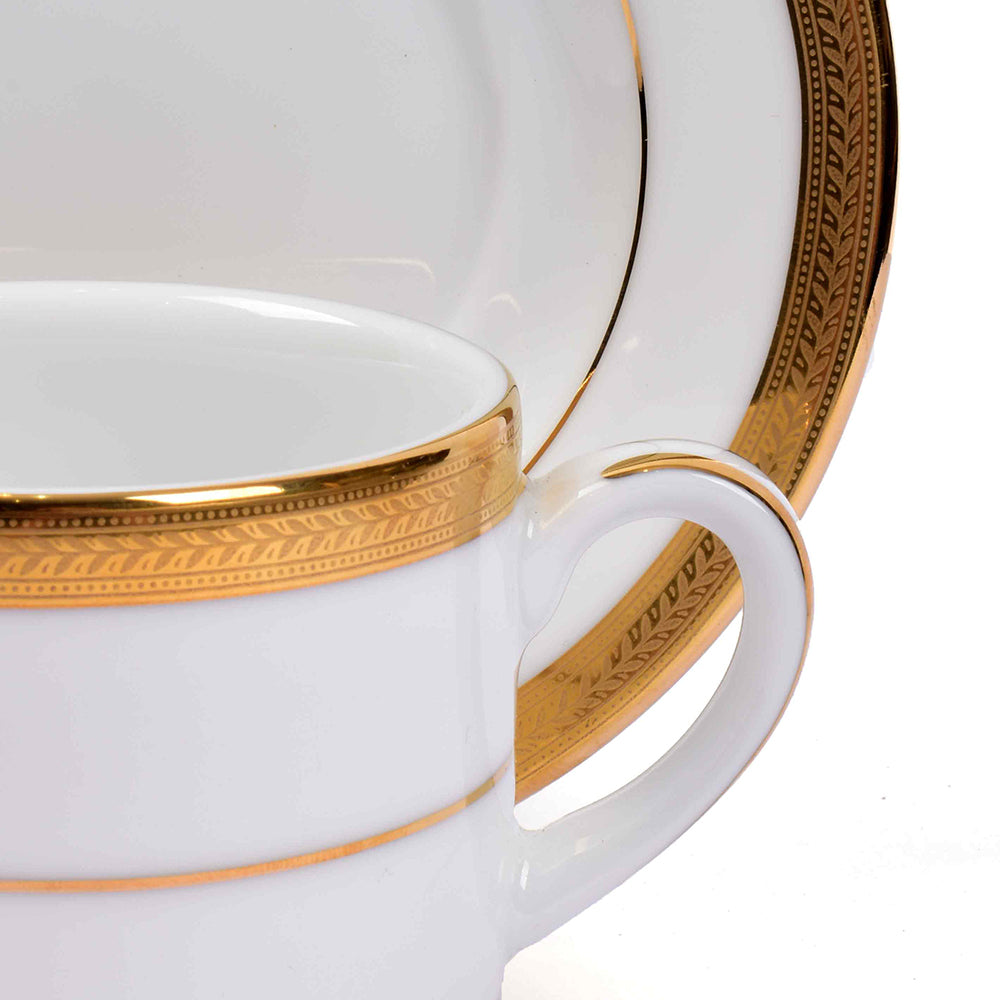 Tea Cup & Saucer Set 12pc | Gold | Vienna Gold ICHKAN by Day To Day