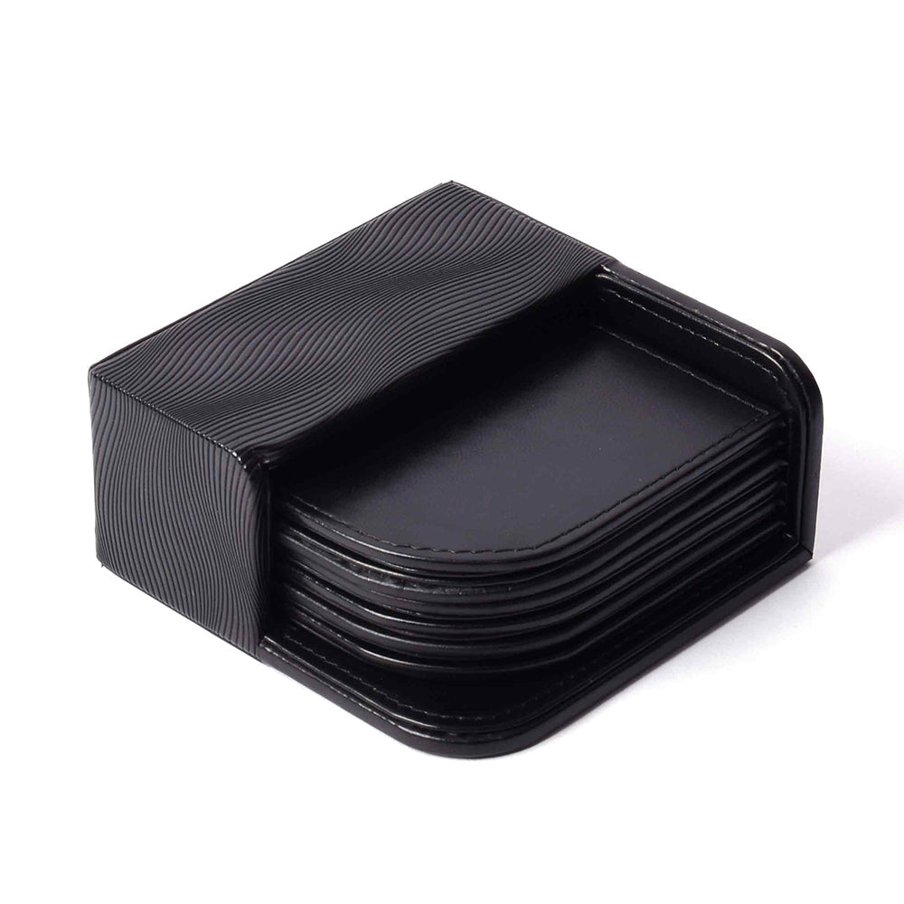 Coasters Set Of 6 | Black | Wave ICHKAN by Day To Day