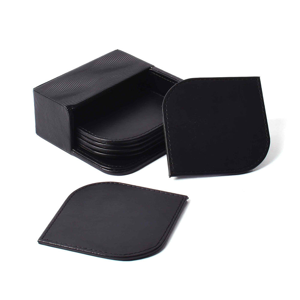 Coasters Set Of 6 | Black | Wave ICHKAN by Day To Day