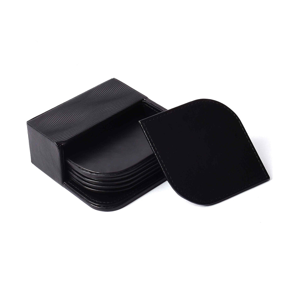 Coasters Set Of 6 | Black | Wave ICHKAN by Day To Day