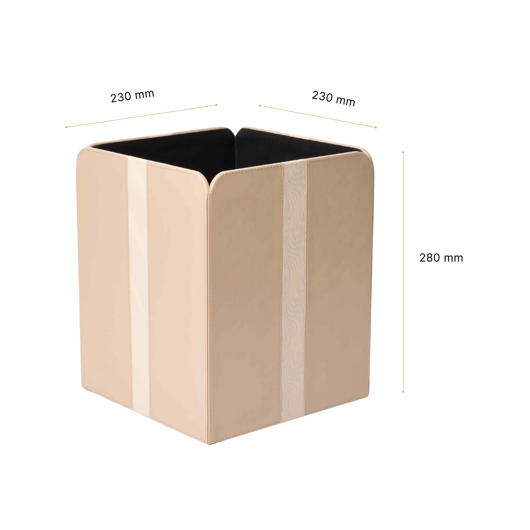 Waste Bin/Dustbin | Beige | Wave