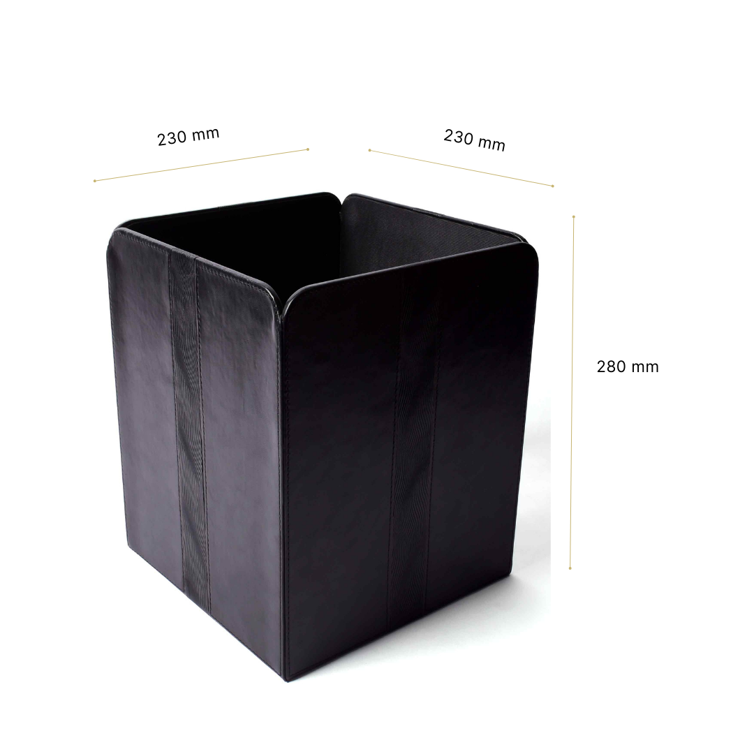 Waste Bin/Dustbin | Black | Wave