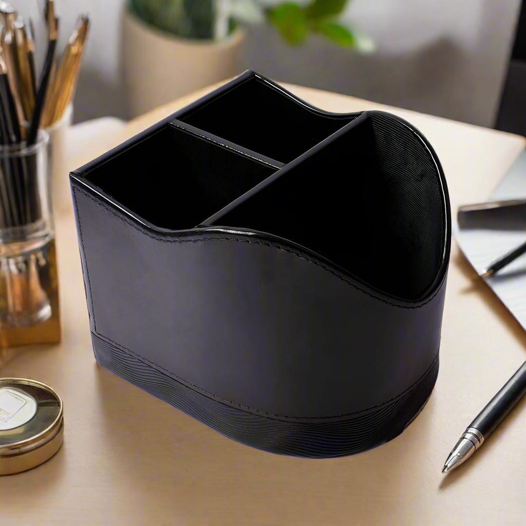 Remote / Stationery Holder | Black | Wave ICHKAN by Day To Day