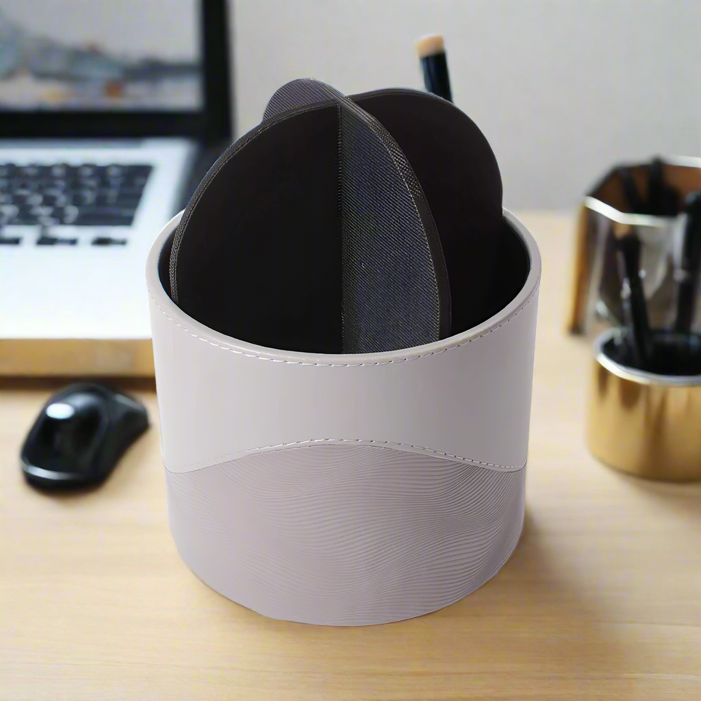 Rotating Cosmetic/Pen Holder | Grey | Wave ICHKAN by Day To Day