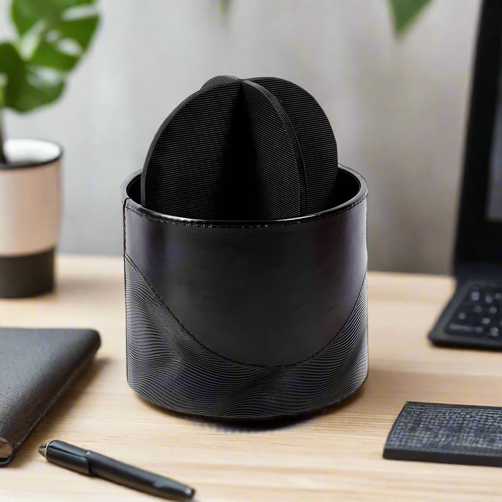 Rotating Cosmetic/Pen Holder | Black | Wave ICHKAN by Day To Day