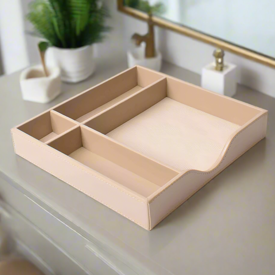 Square Tray Organizer | Beige | Wave ICHKAN by Day To Day