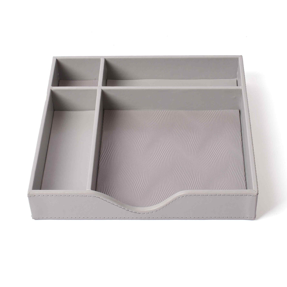 Square Tray Organizer | Grey | Wave ICHKAN by Day To Day