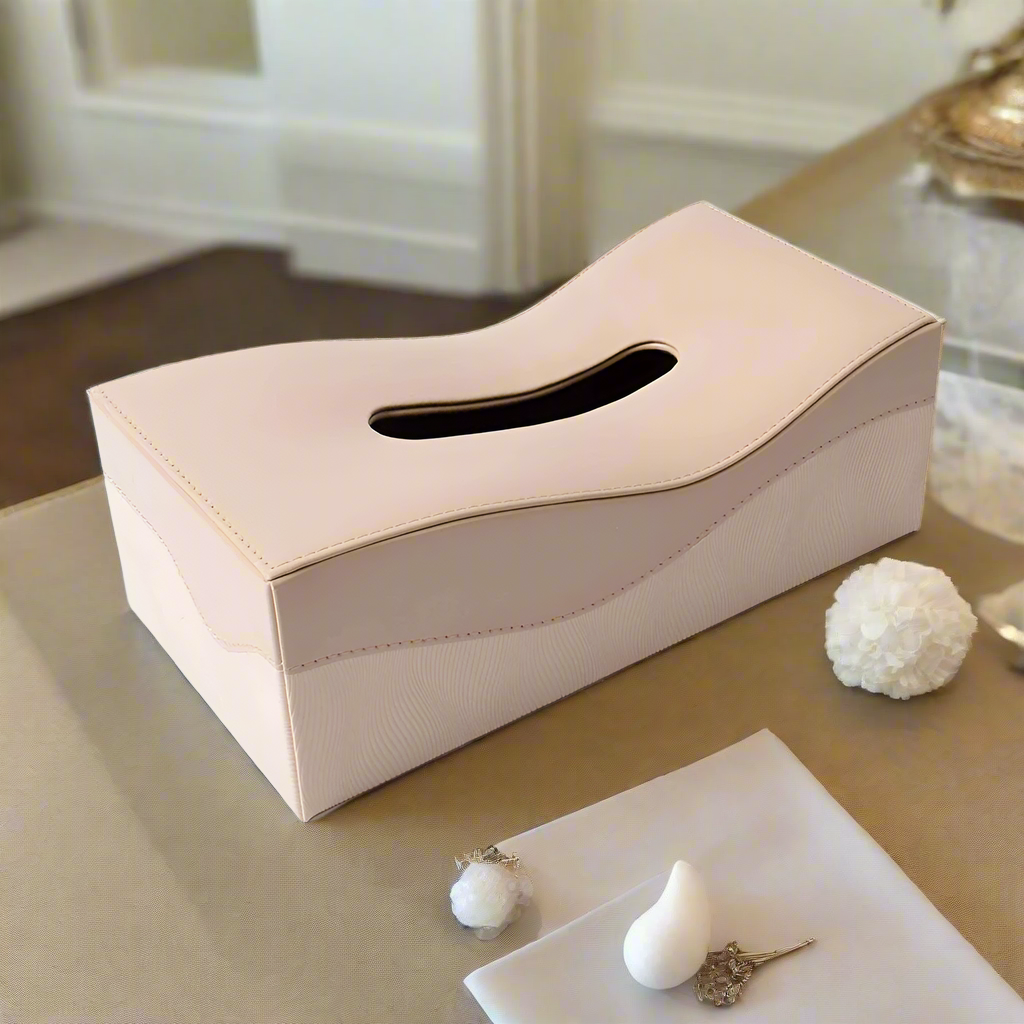 Rectangle Tissue Box | Beige | Wave ICHKAN by Day To Day