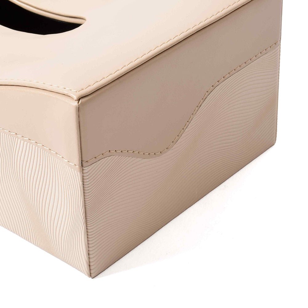 Rectangle Tissue Box | Beige | Wave ICHKAN by Day To Day