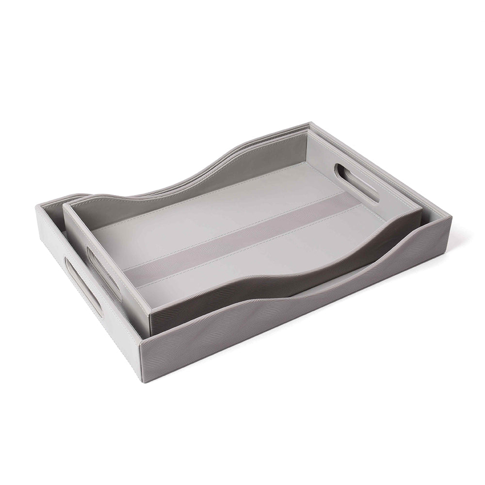 Rectangle Serving Tray Set of 2 | Grey | Wave ICHKAN by Day To Day