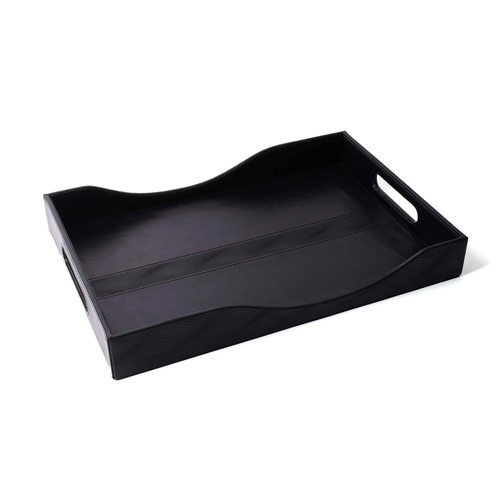 Rectangle Serving Tray Set of 2 | Black | Wave ICHKAN by Day To Day