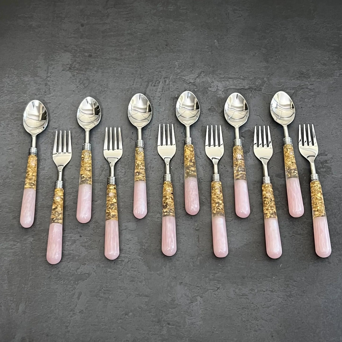 Pink marble - Serving Spoon Set Ichkan