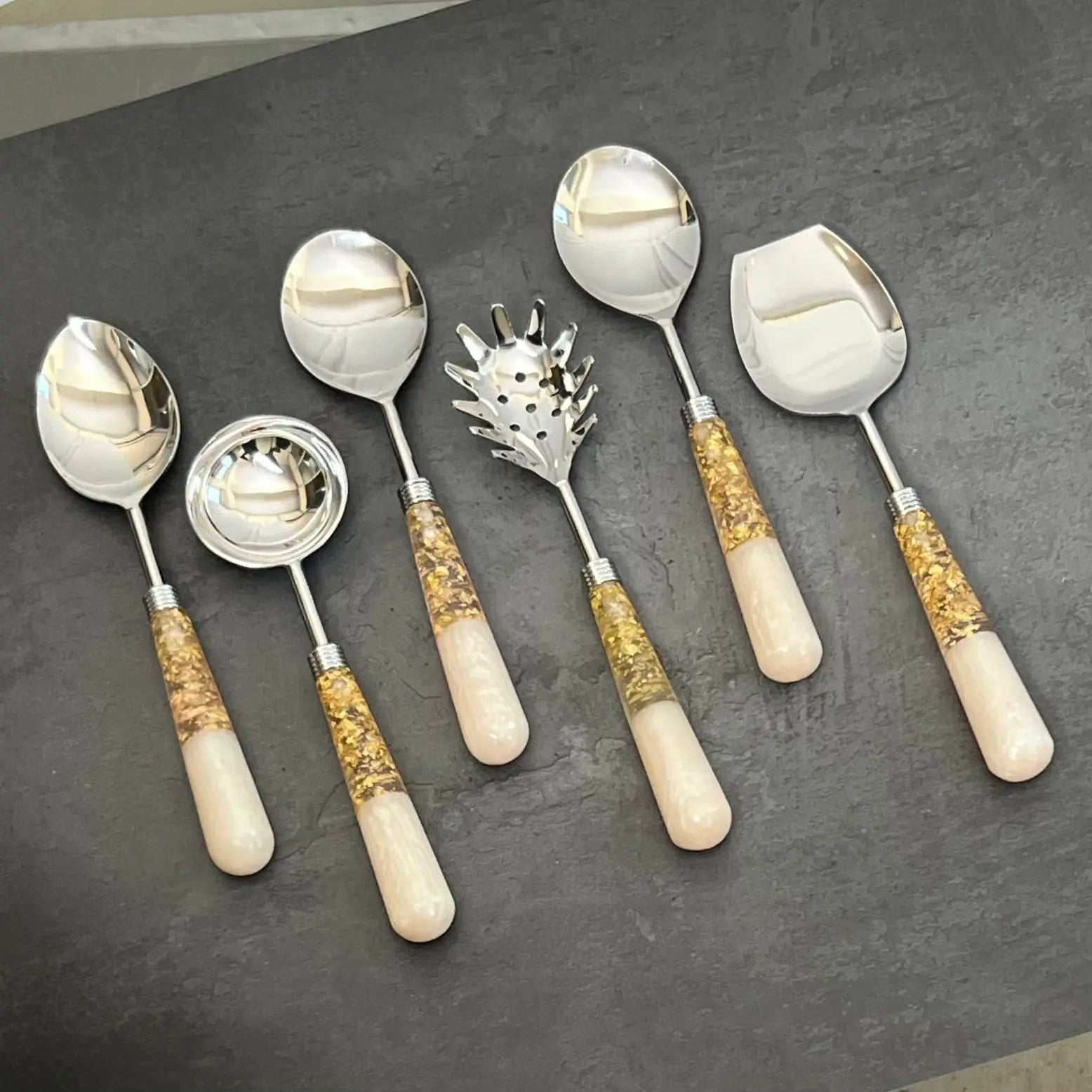 Makrana-Serving Spoon Set Ichkan