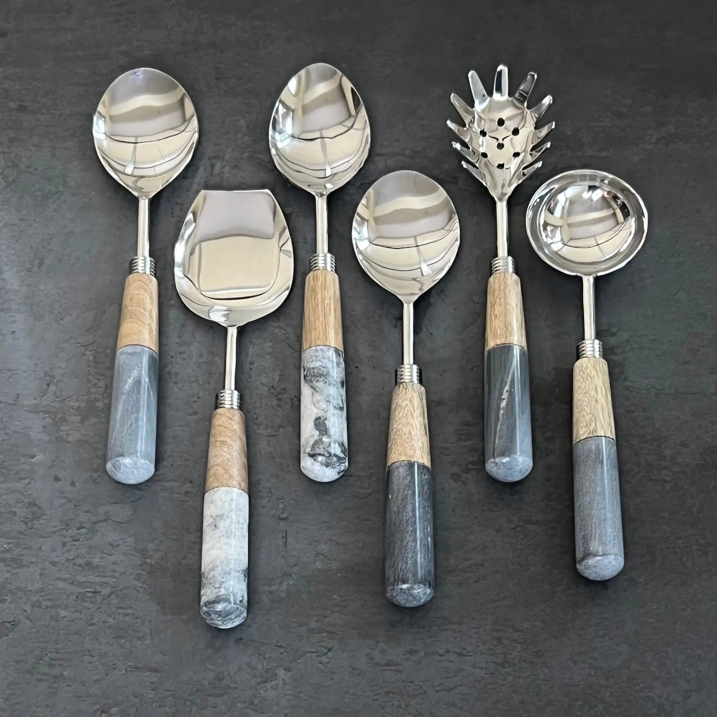 Grainy Wood - Serving Spoon Set Ichkan