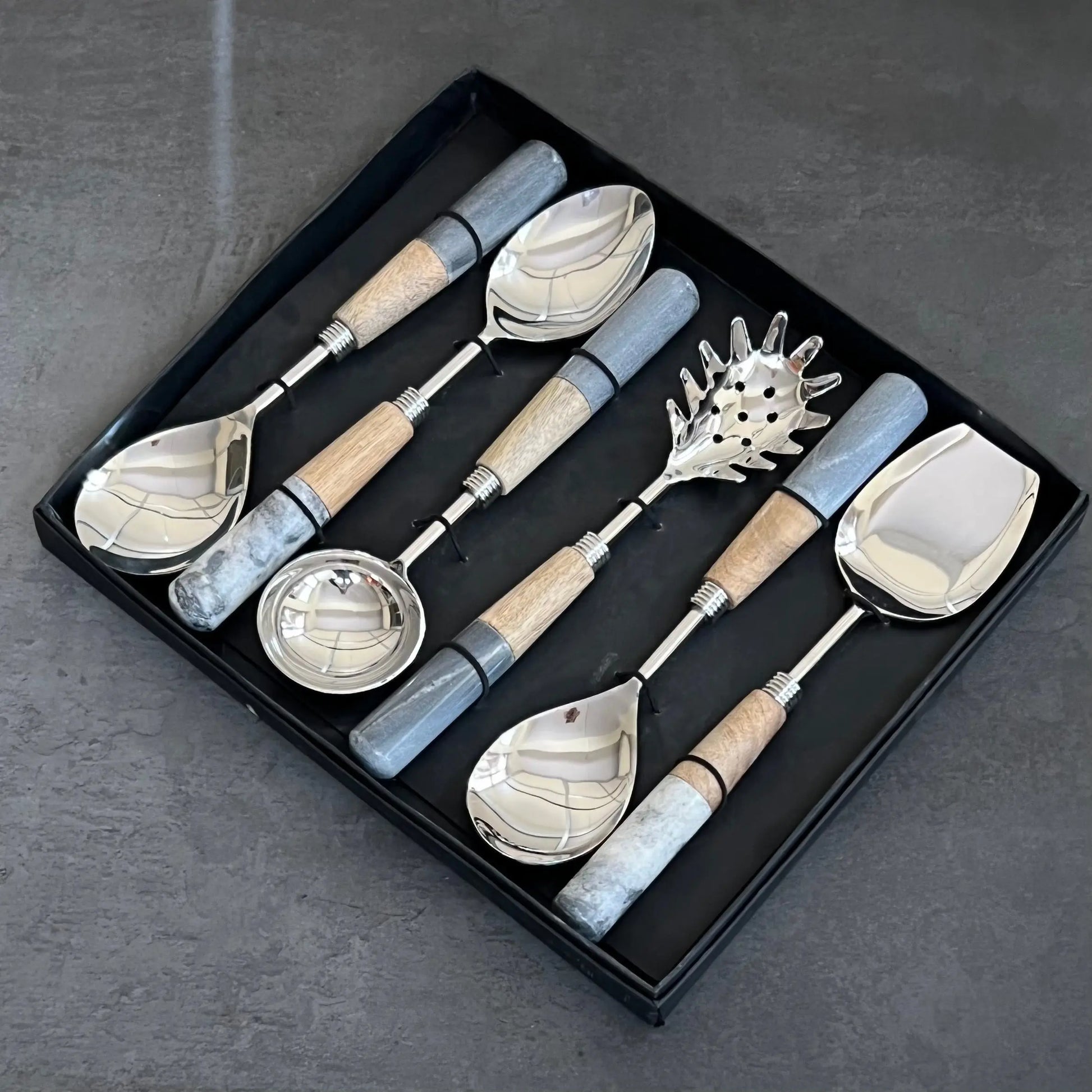 Grainy Wood - Serving Spoon Set Ichkan
