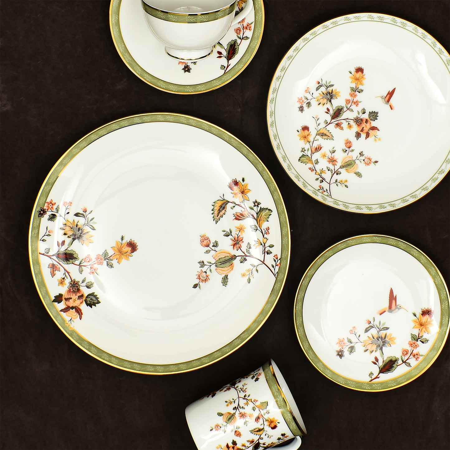 27 pc Dinner set | Green | Bloom ICHKAN