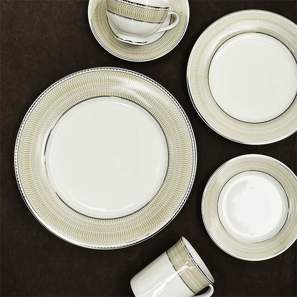 39 pc Dinner set | Beige | Shine Platin ICHKAN