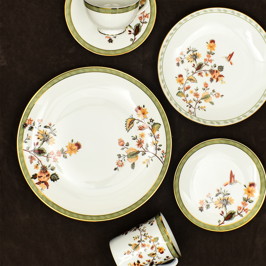 39 pc Dinner set | Green | Bloom ICHKAN