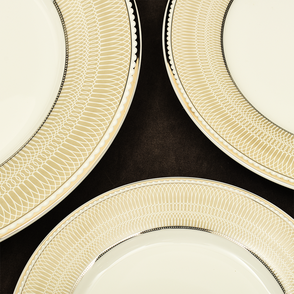 39 pc Dinner set | Beige | Shine Platin ICHKAN