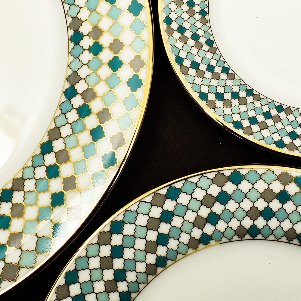 39 pc Dinner set | Teal | Christolite ICHKAN