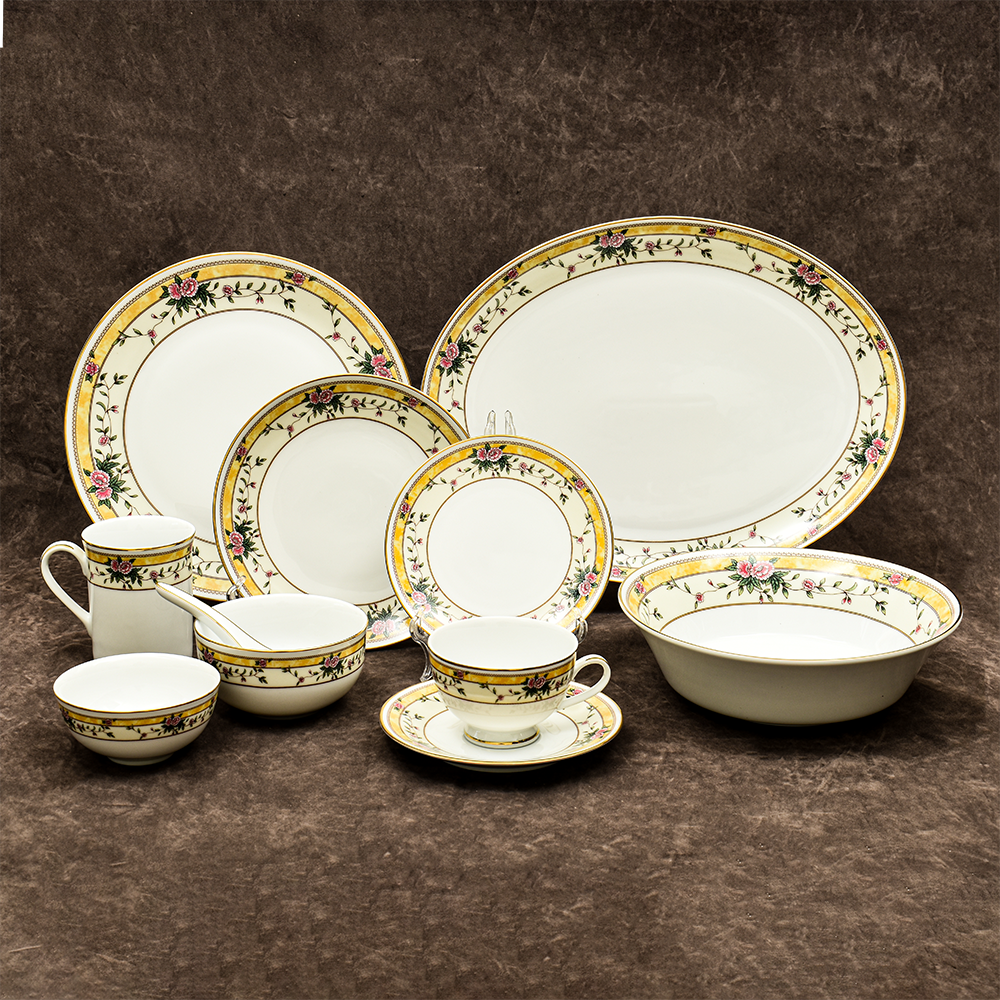 27 pc Dinner set | Yellow | Yeseniya ICHKAN