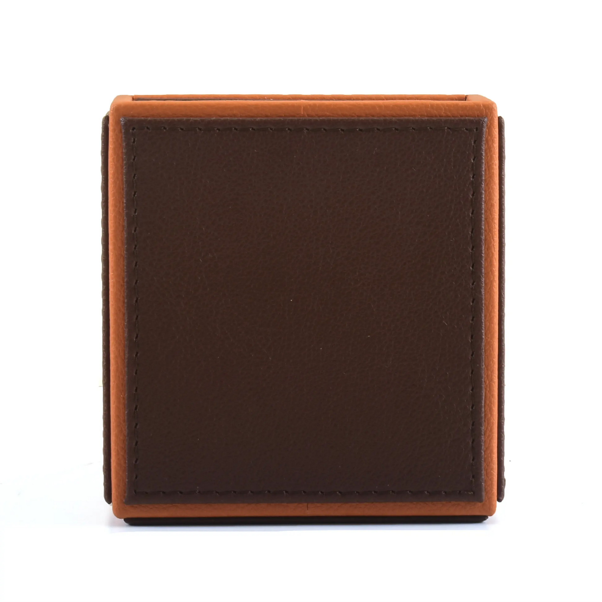Leatherette Desk/Remote Organiser | Dark Brown | Axis 2.0 ICHKAN