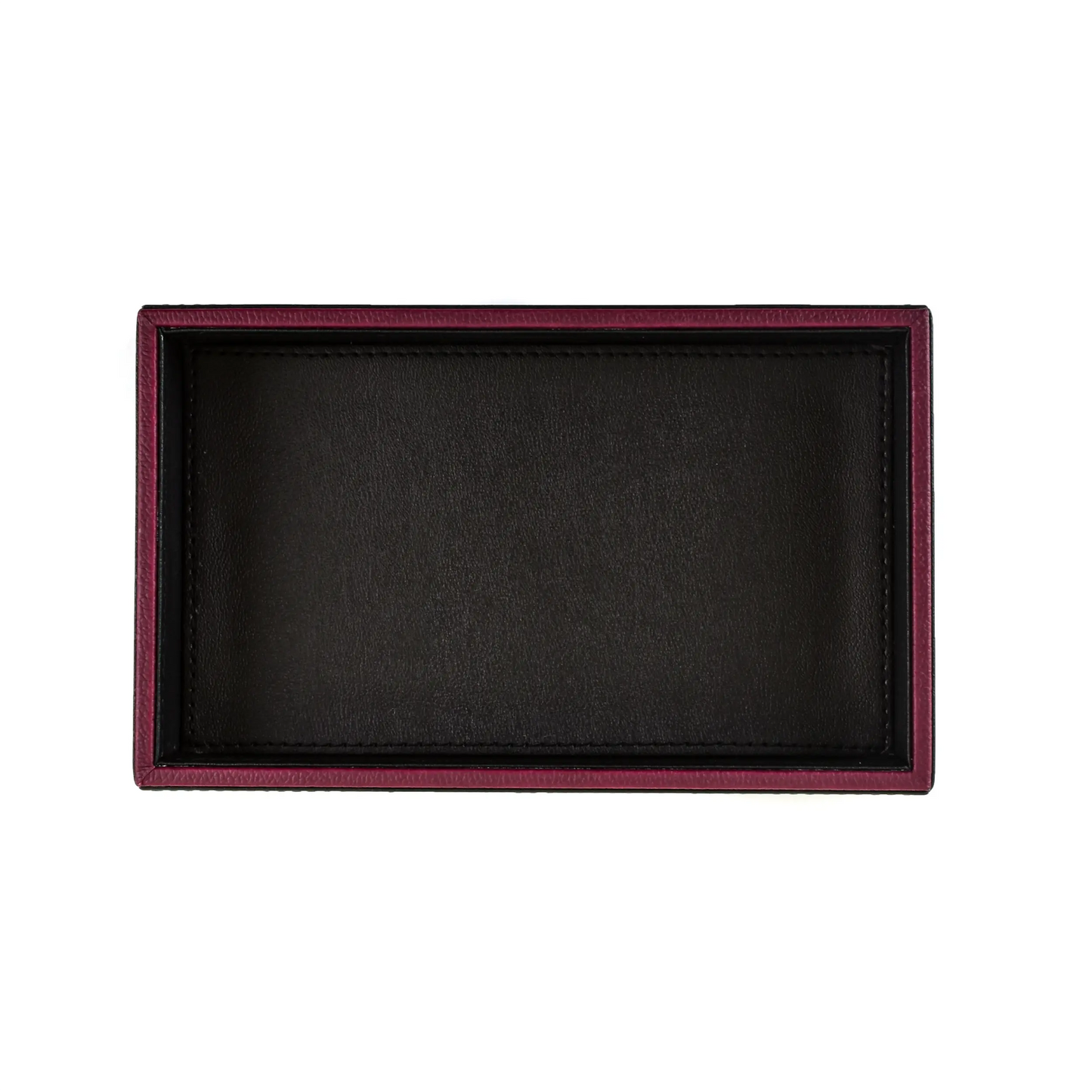 Leatherette Towel/Vanity Tray | Black | Axis 2.0 ICHKAN