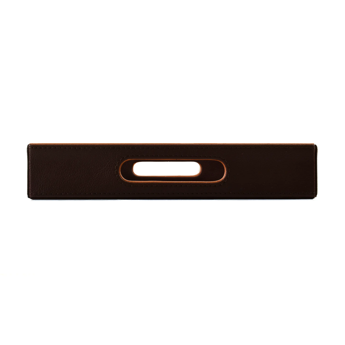 Leatherette Rectangle Serving Tray Small | Dark Brown | Axis 2.0 ICHKAN
