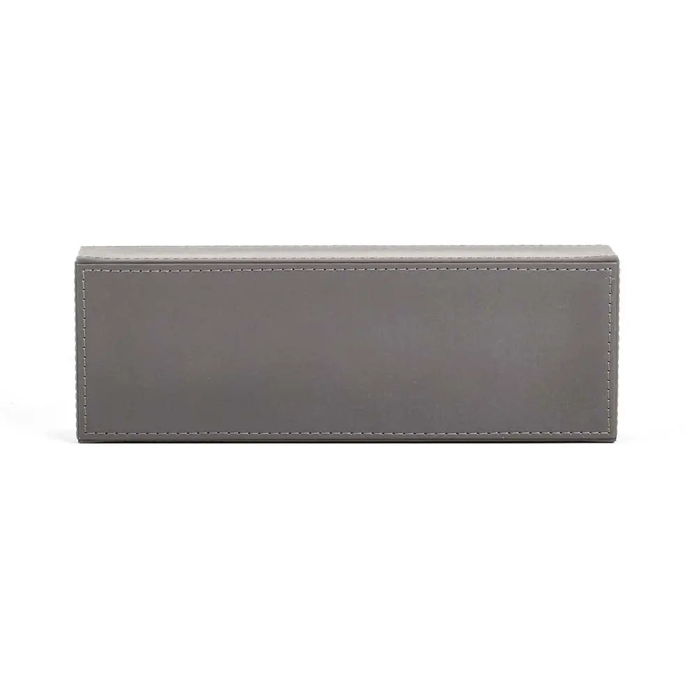 Leatherette Rectangle Long Cutlery Tray | Grey | Axis ICHKAN