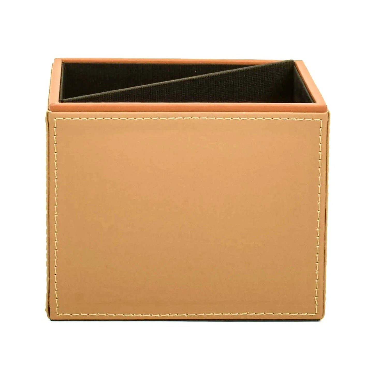 Leatherette Cosmetic/Pen Holder I Camel | Axis ICHKAN