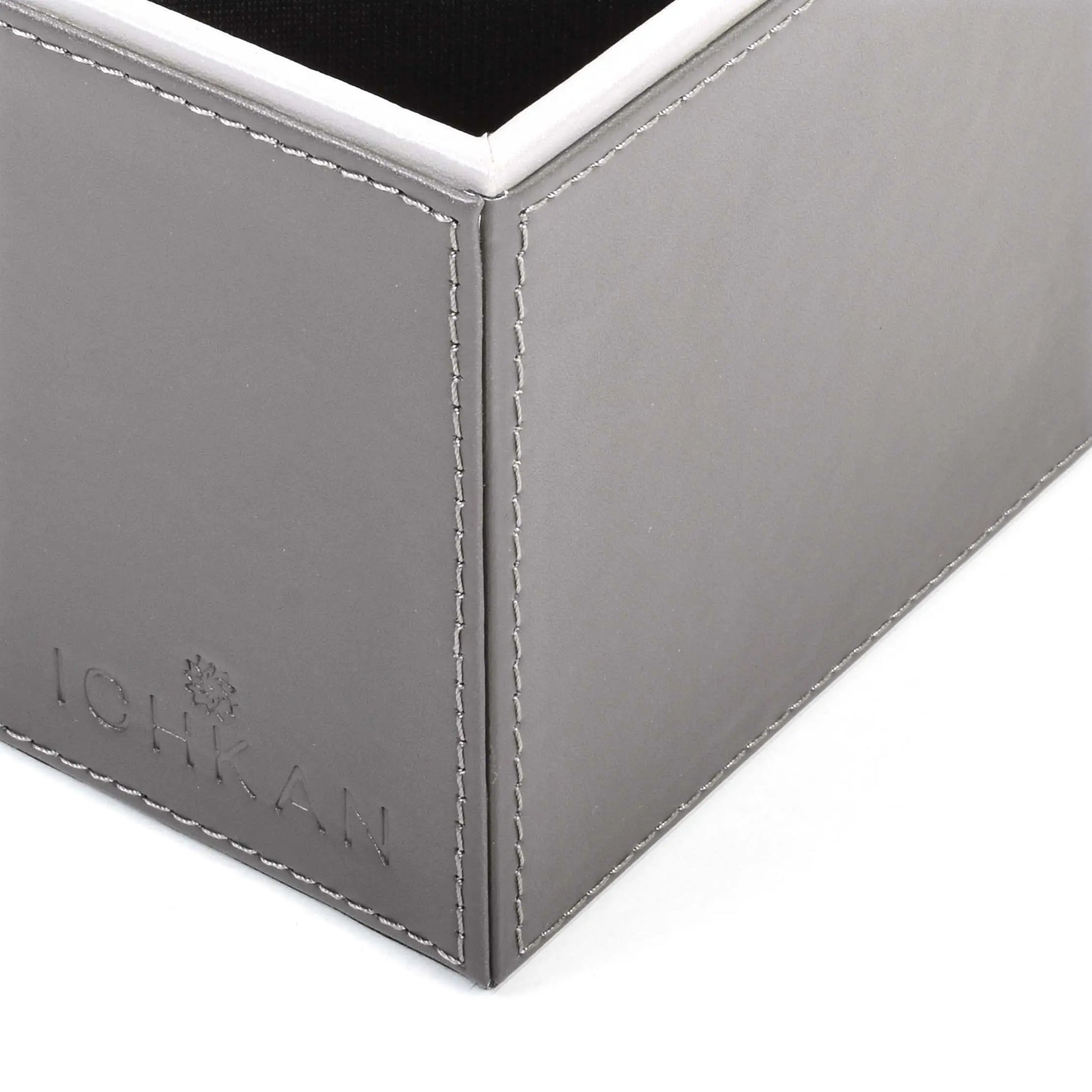 Leatherette Cosmetic/Pen Holder I Grey | Axis ICHKAN