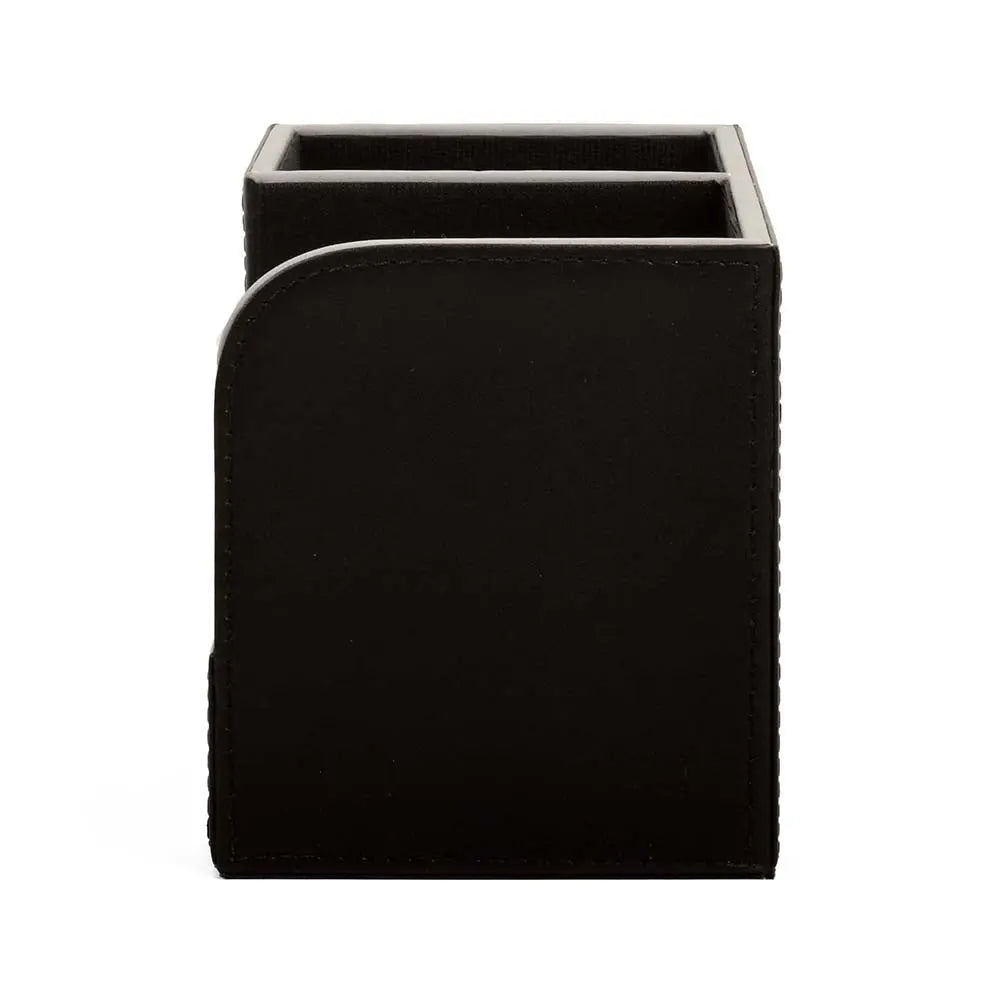 Leatherette Remote/Stationery Holder | Black | Axis ICHKAN