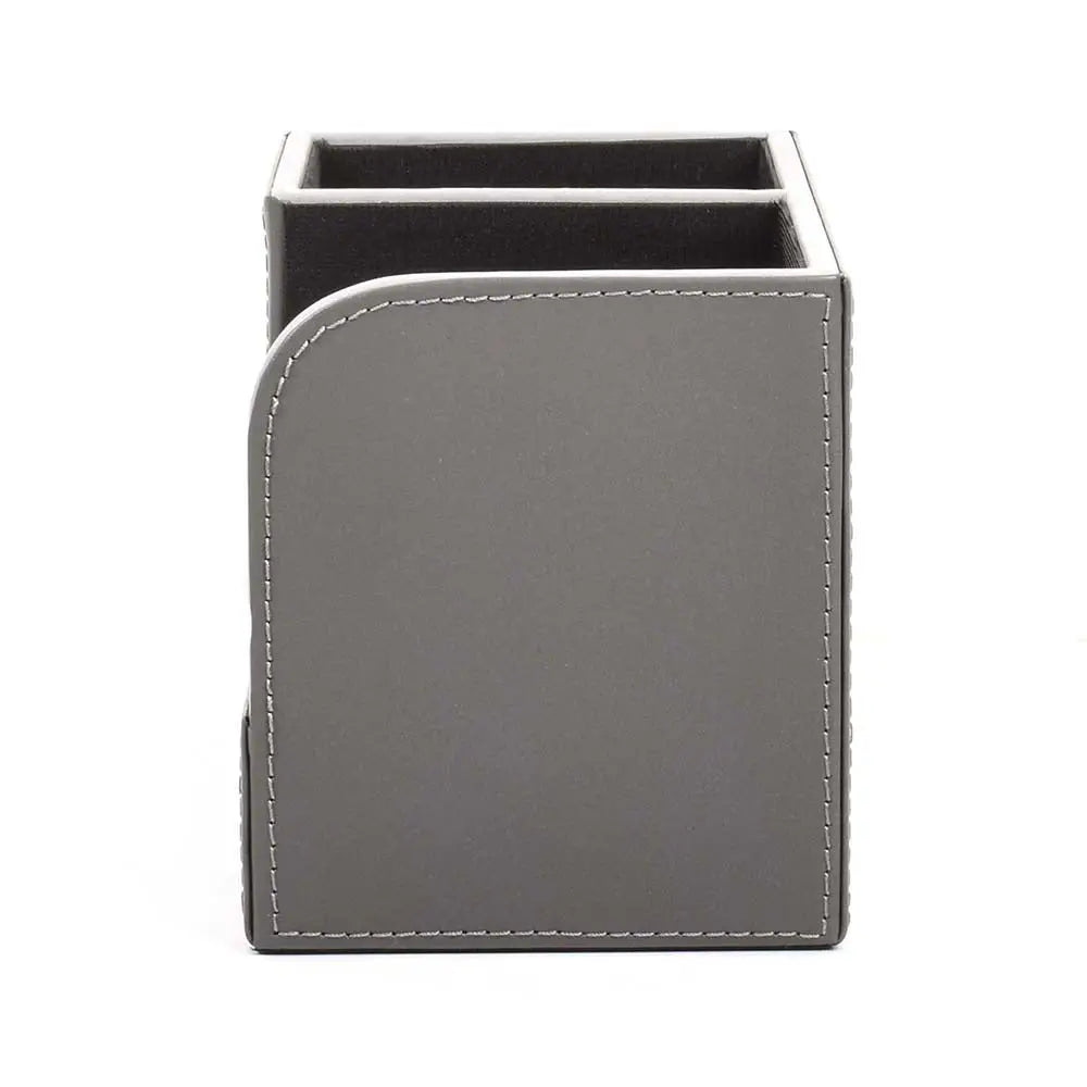 Leatherette Remote/Stationery Holder | Grey | Axis ICHKAN
